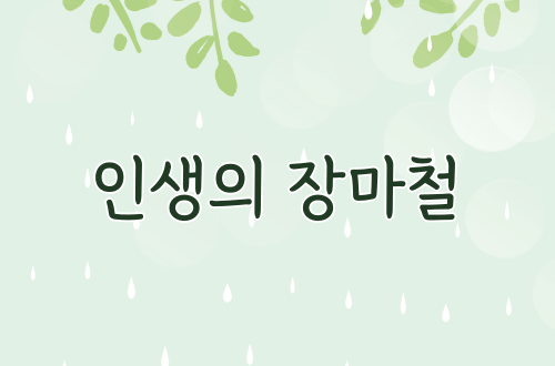 인생의 장마철 - 7월 첫째..
